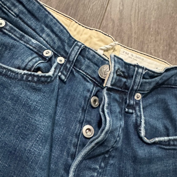 Rag &Bone Maya High Rise Button Front Jean - Size 25 - Picture 4 of 8
